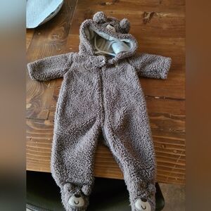 Cozy Brown Bear Kids One Piece